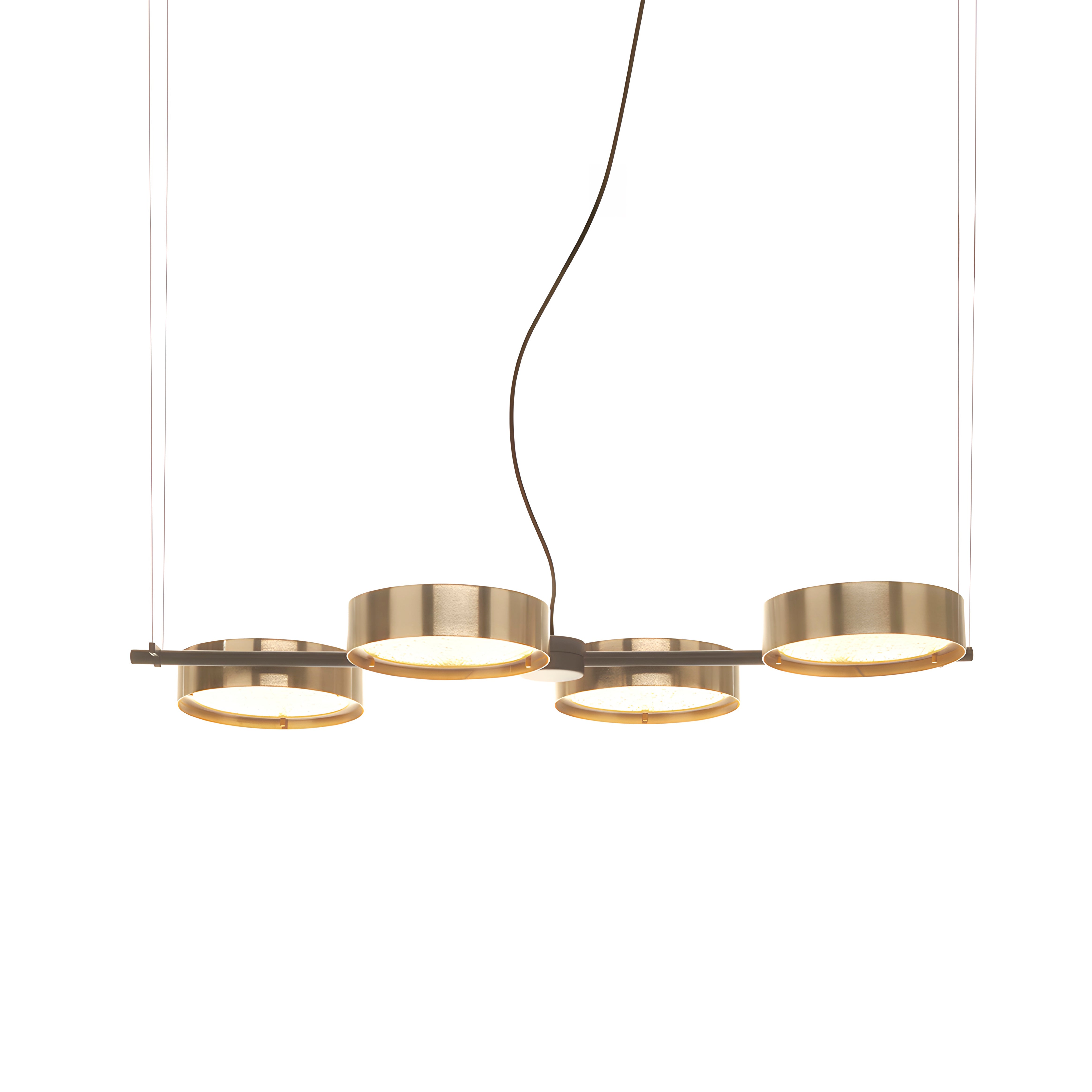 Berlin Suspension Light: Anodized Brass