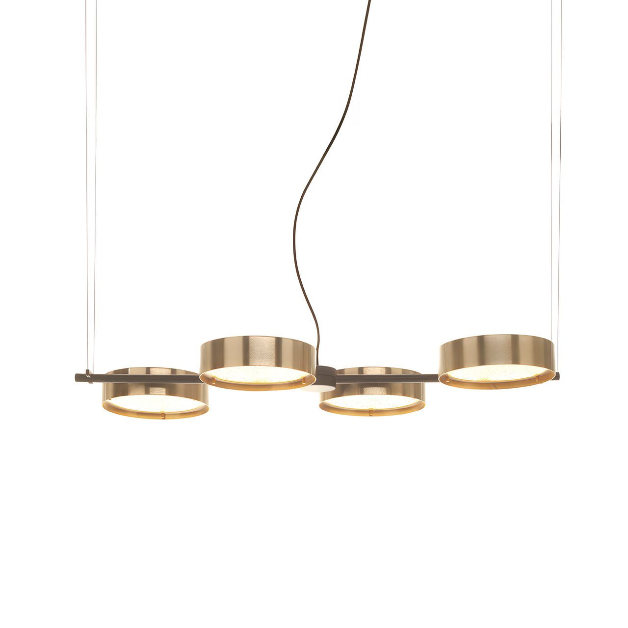 Berlin Suspension Light: Anodized Brass