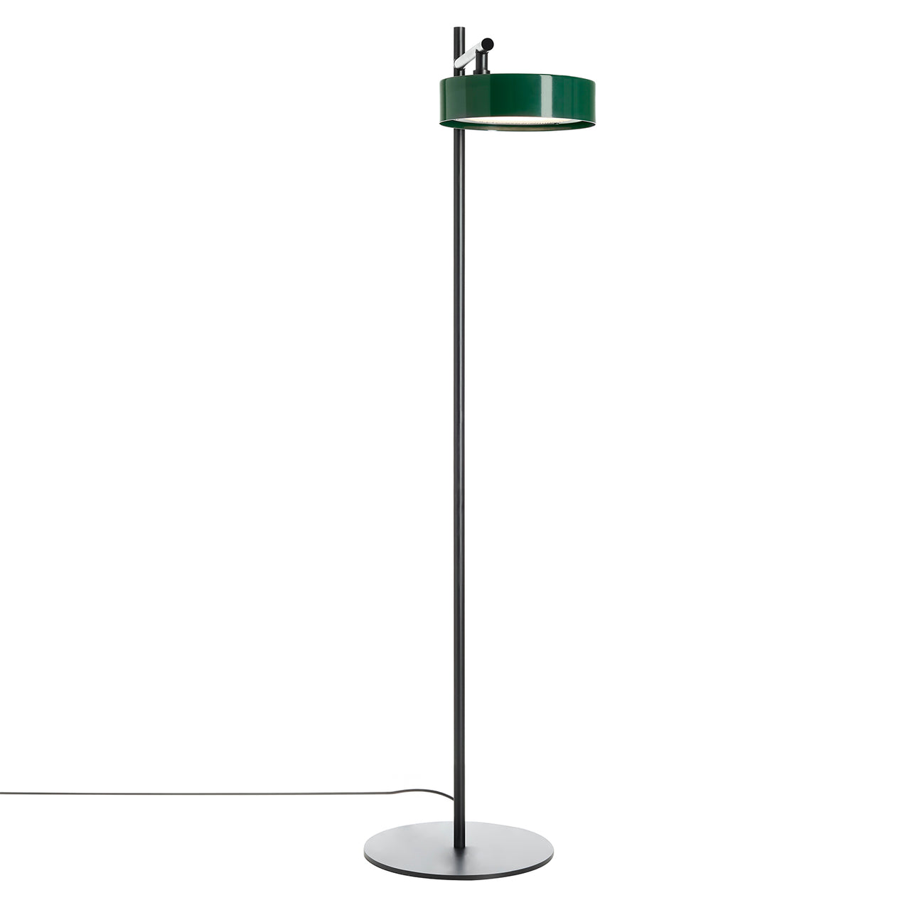 Berlin Floor Lamp: Outdoor + Matt Black + Green