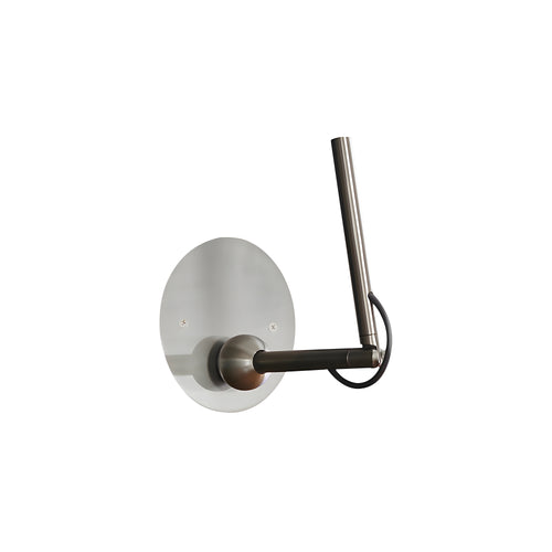 Calamaio Wall Lamp: Satin Black Nickel