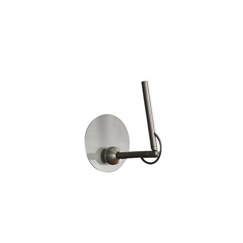 Calamaio Wall Lamp: Satin Black Nickel