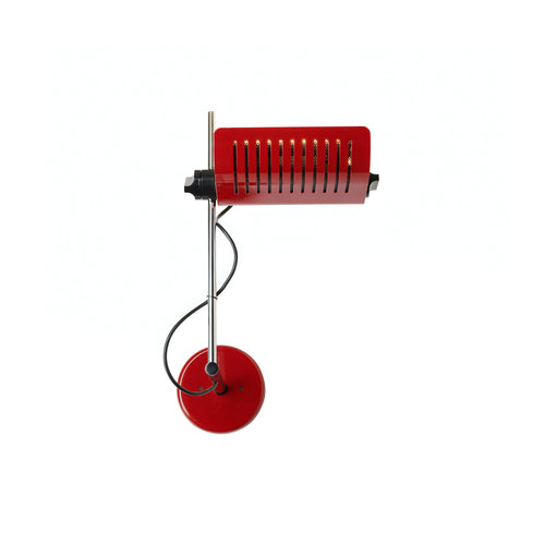 Colombo Wall Lamp: Red + Chromium Plated
