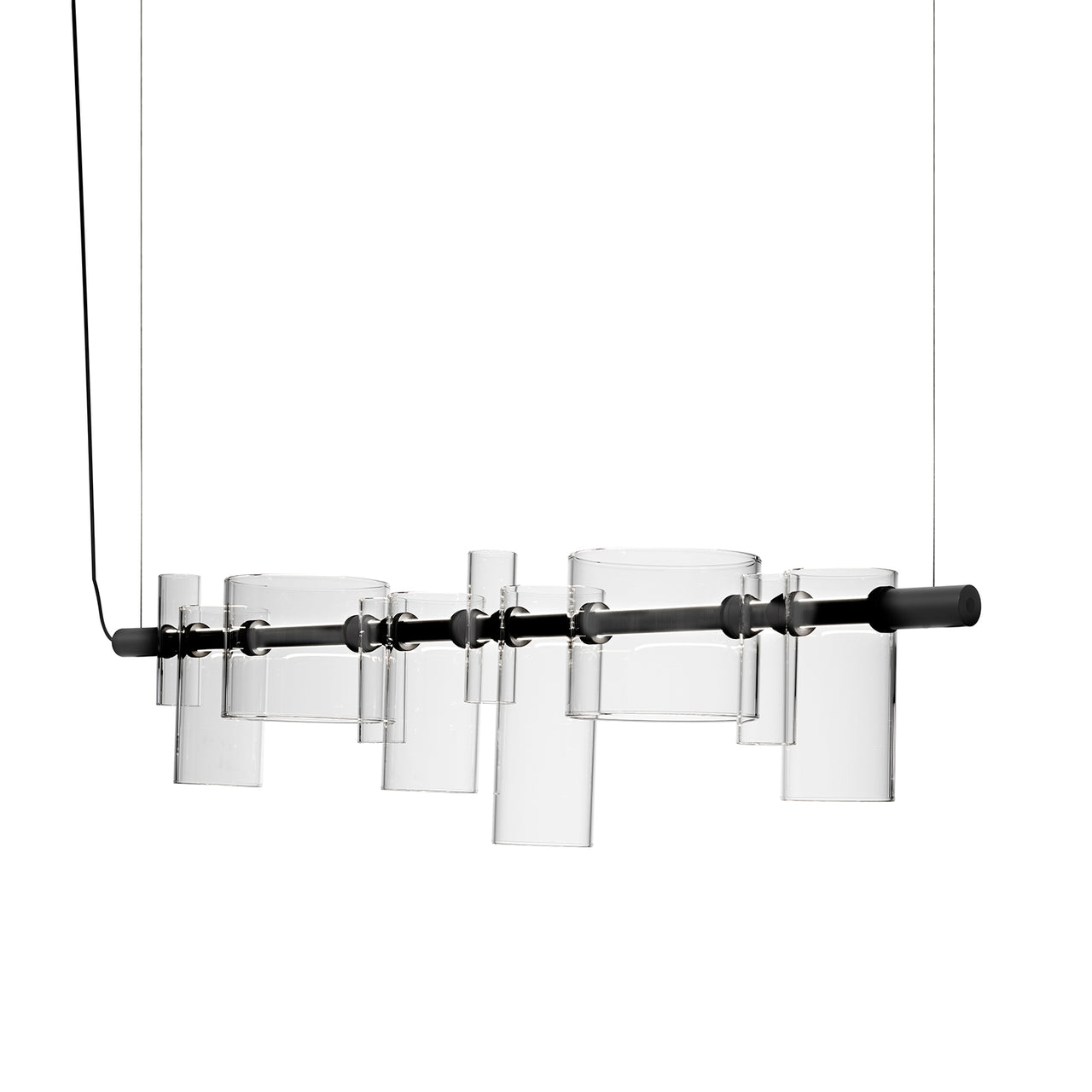 Dancing Glass Suspension: Transparent