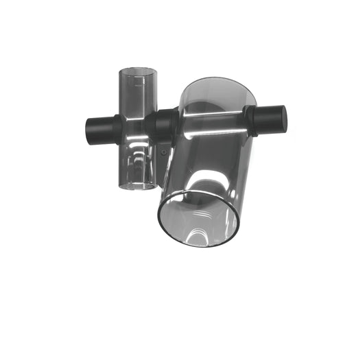 Dancing Glass Wall Lamp: Smokey Grey