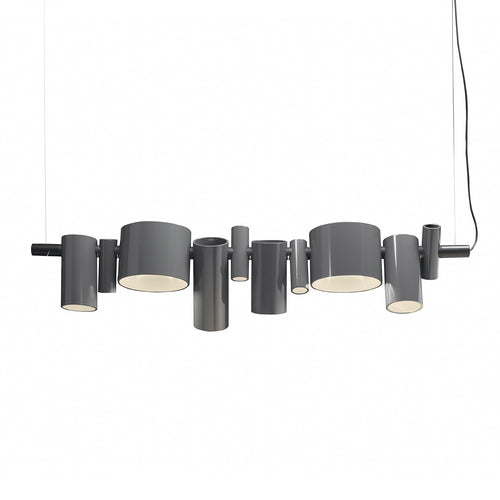 Dancing Queen Suspension Light: Lacquered Grey