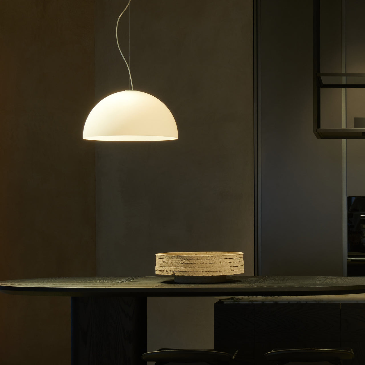 Sonora Suspension Lamp: Glass