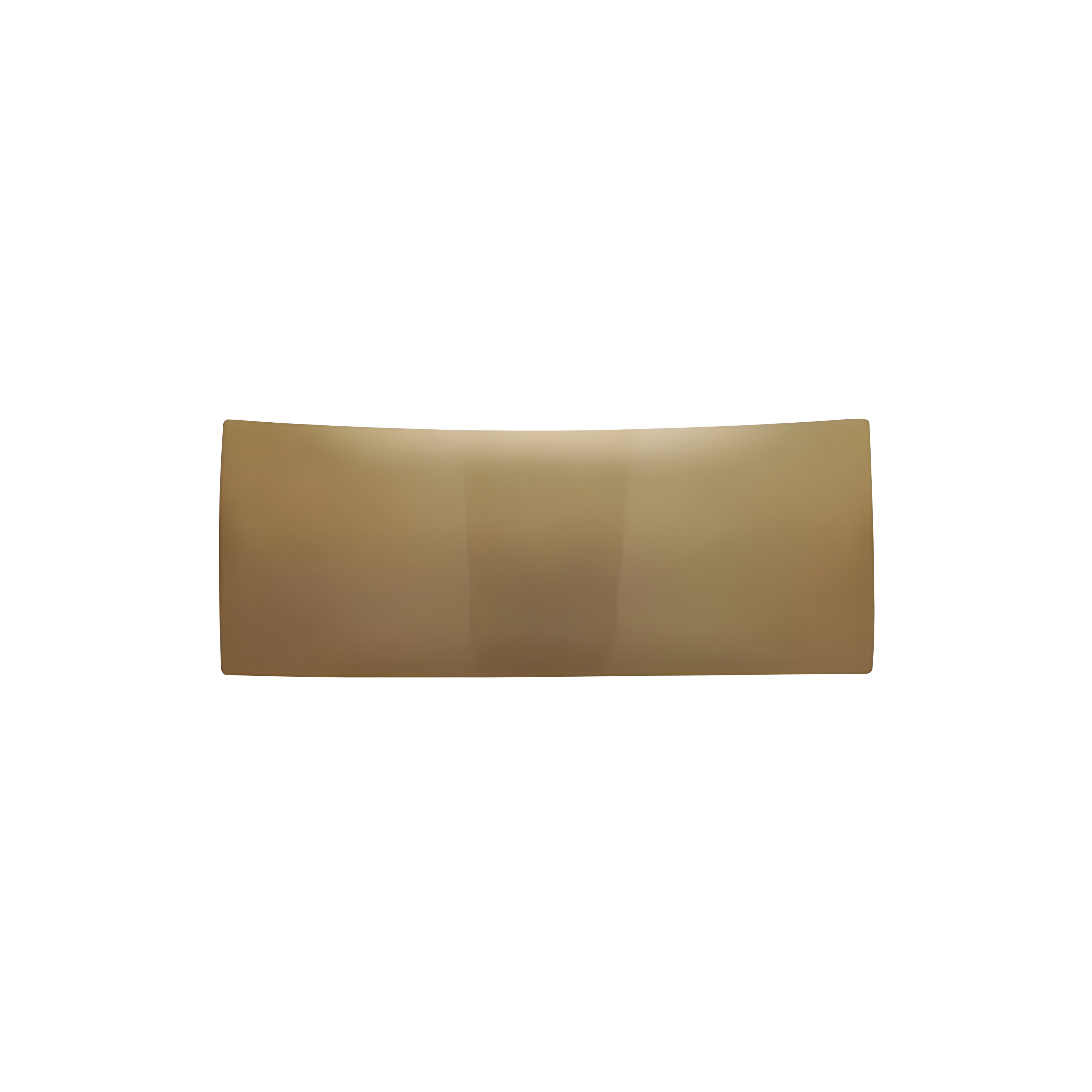 Lens Wall Lamp: Satin Gold Glaze