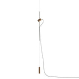 Onfa Pendant Lamp: Walnut + Graphite