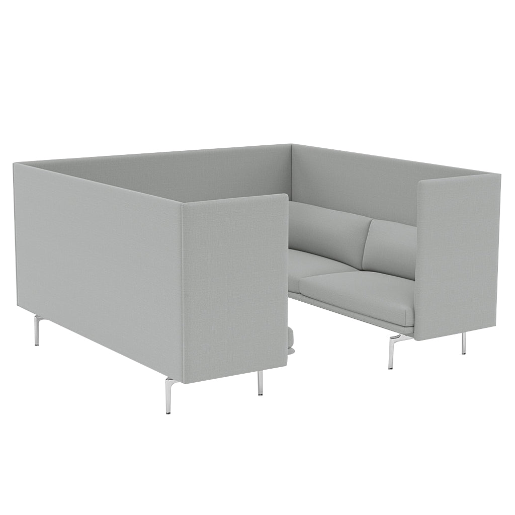 Outline Highback Cabin 3-Seater: Small + High + Aluminum