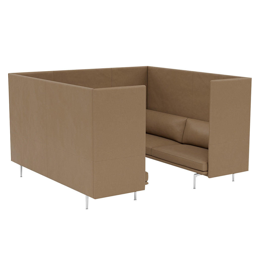 Outline Highback Cabin 3-Seater: Large + Low + Aluminum