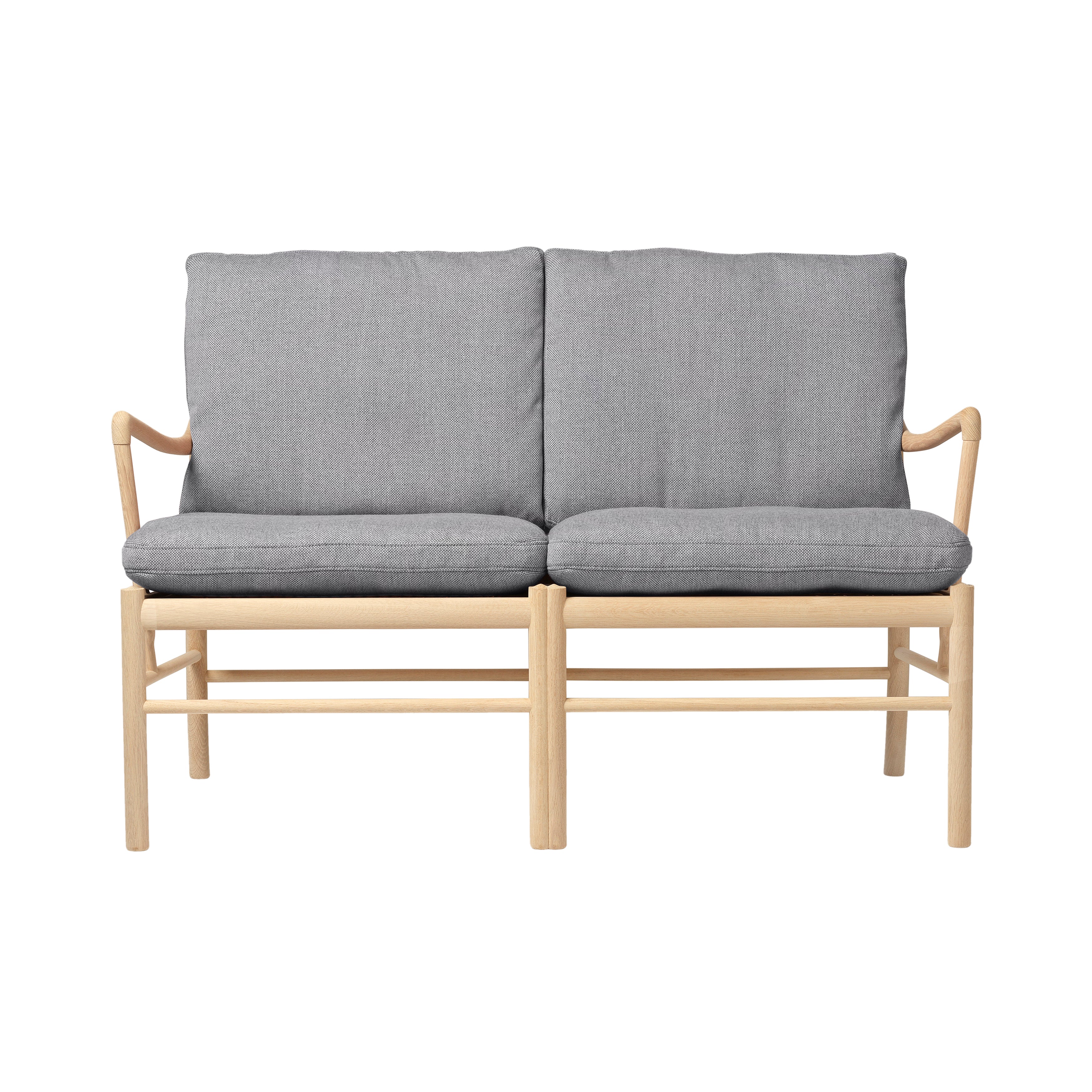 OW149-2 Colonial Sofa: Soaped Oak