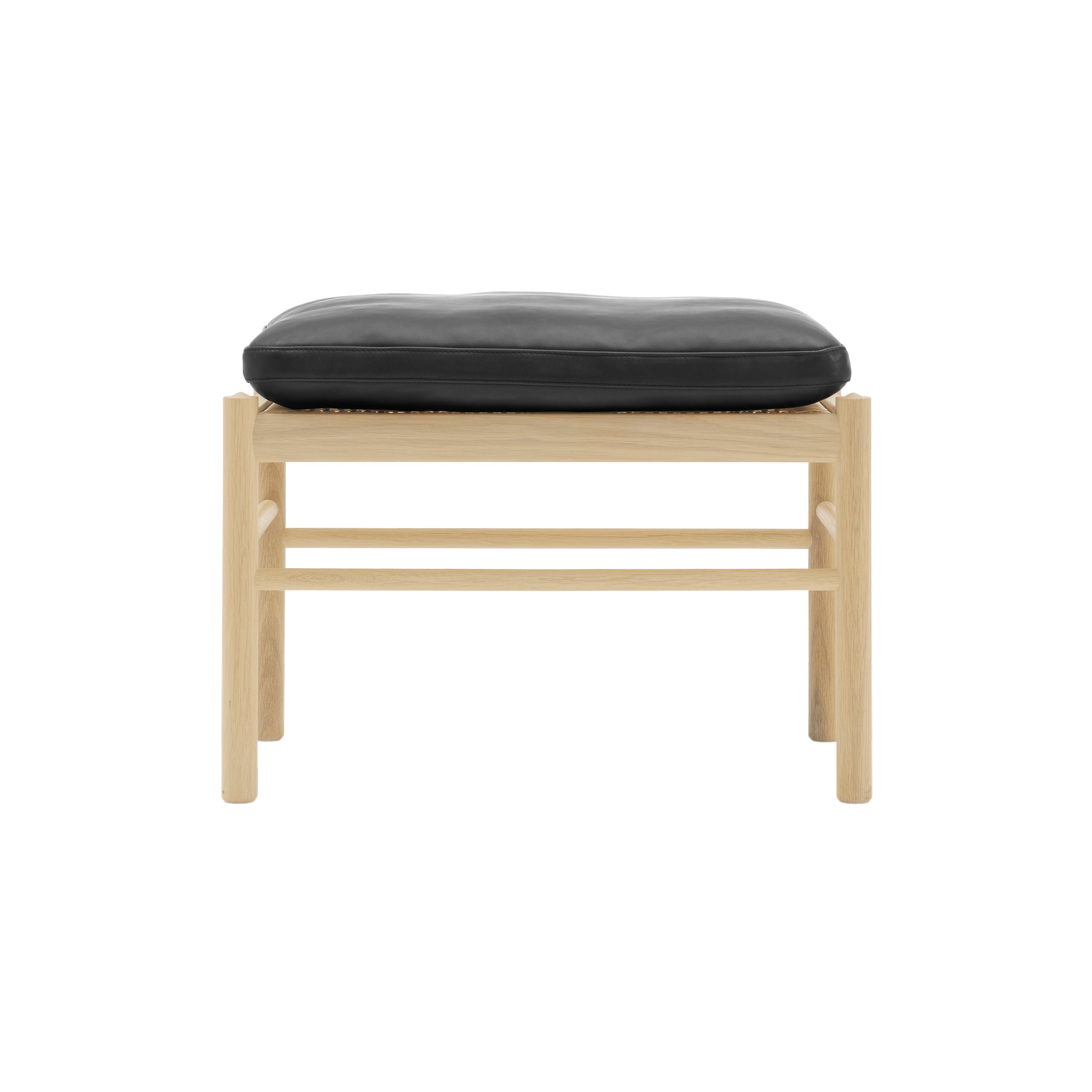 OW149F Colonial Footstool: White Oiled Oak