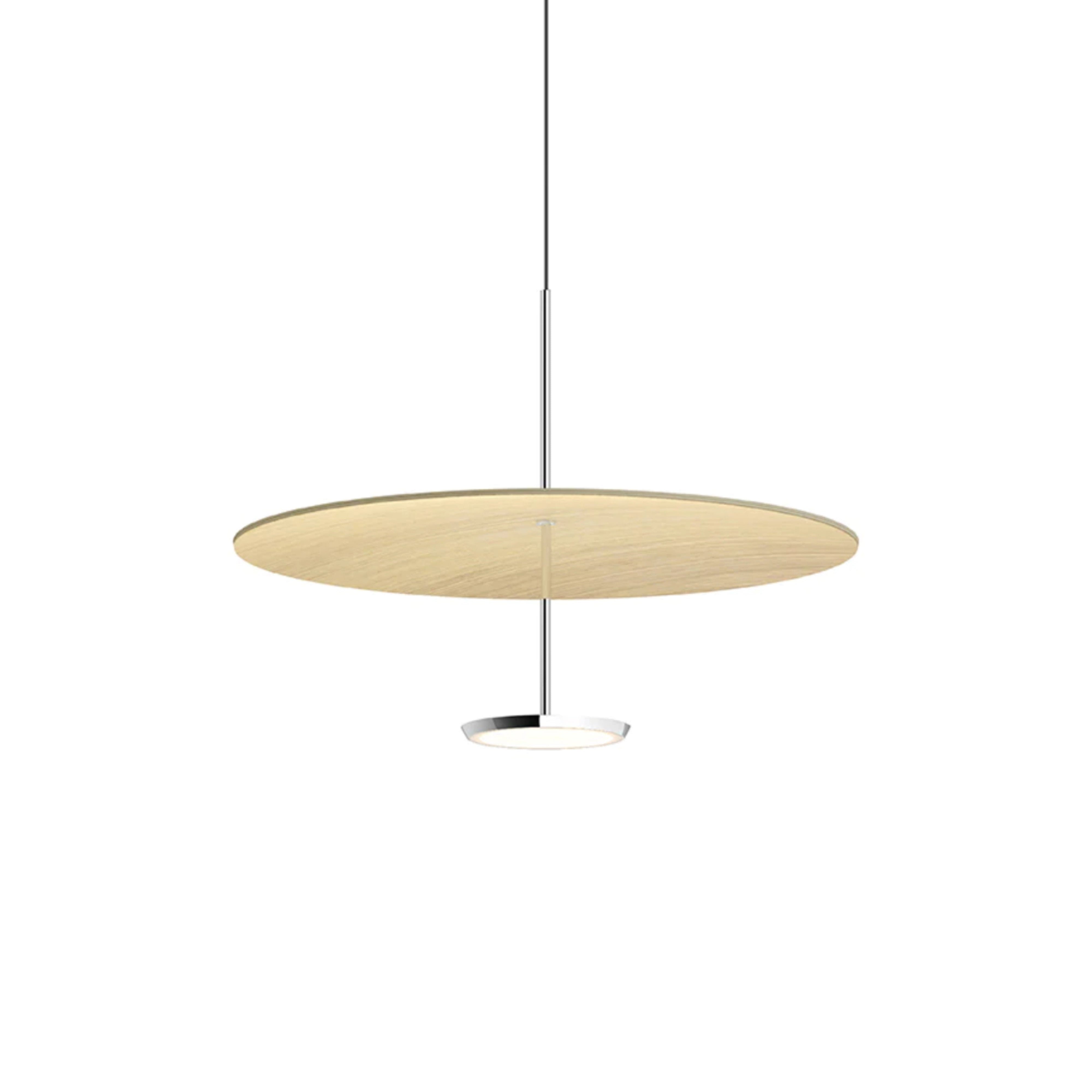 Sky Dome Pendant Light: Wood + Medium - 24