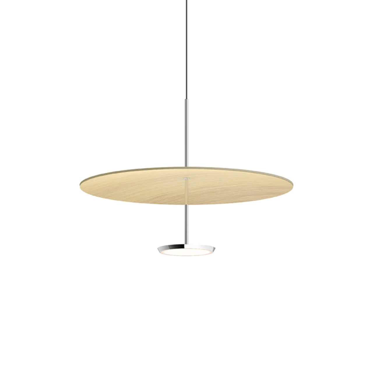 Sky Dome Pendant Light: Wood + Medium - 24