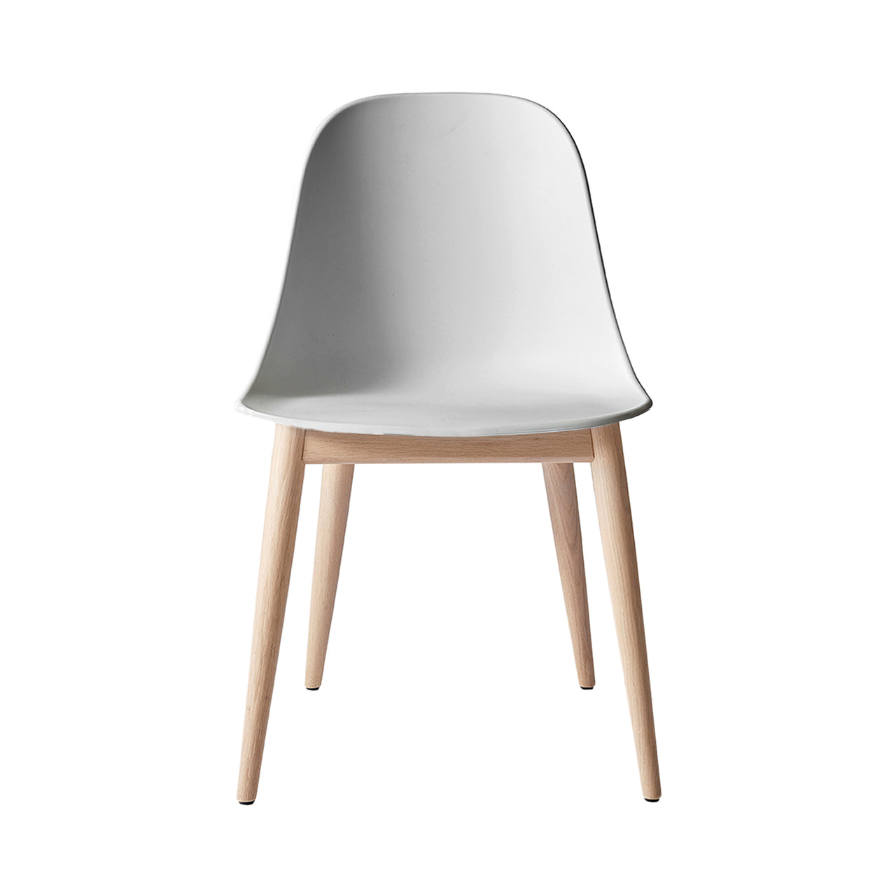 Harbour Side Chair: Wood Base + Natural Oak + Light Grey