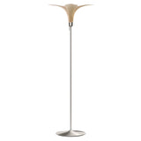Jazz Champagne Floor Lamp: Oak + Brushed Steel