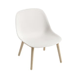 Fiber Lounge Chair: Wood Base + Natural White + Oak