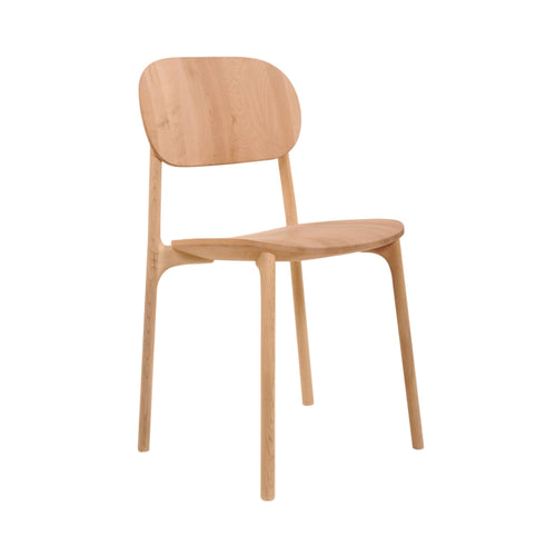 Unna Chair: Reshma Edge III + Oiled Oak + Black 