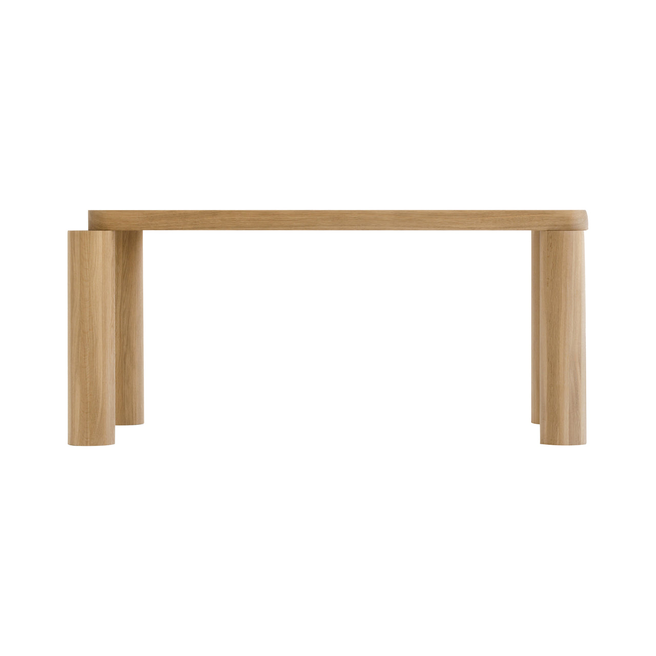 Offset Dining Table: Natural Oak