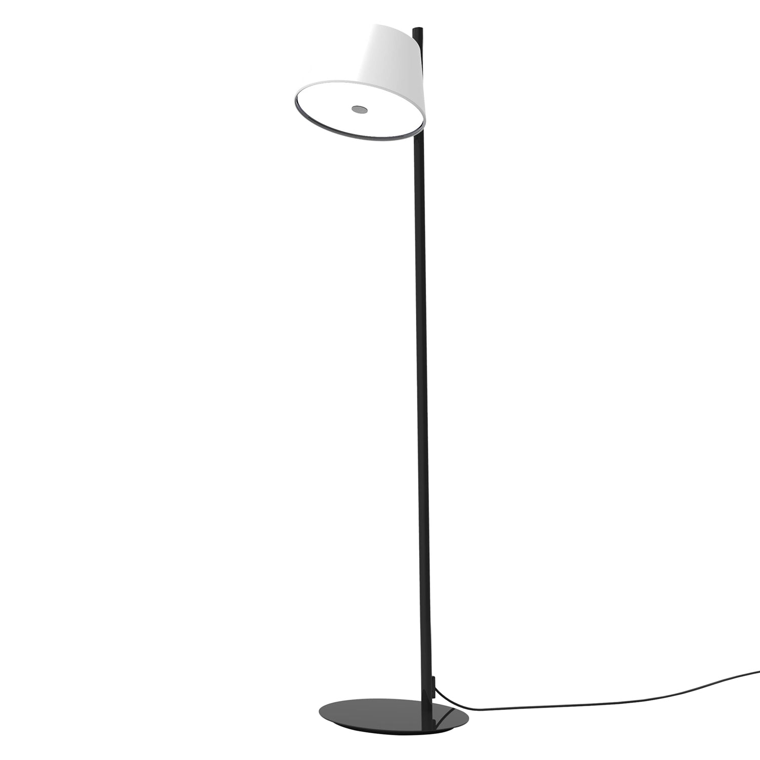 Tam Tam Floor Lamp: Single Shade + Off-White