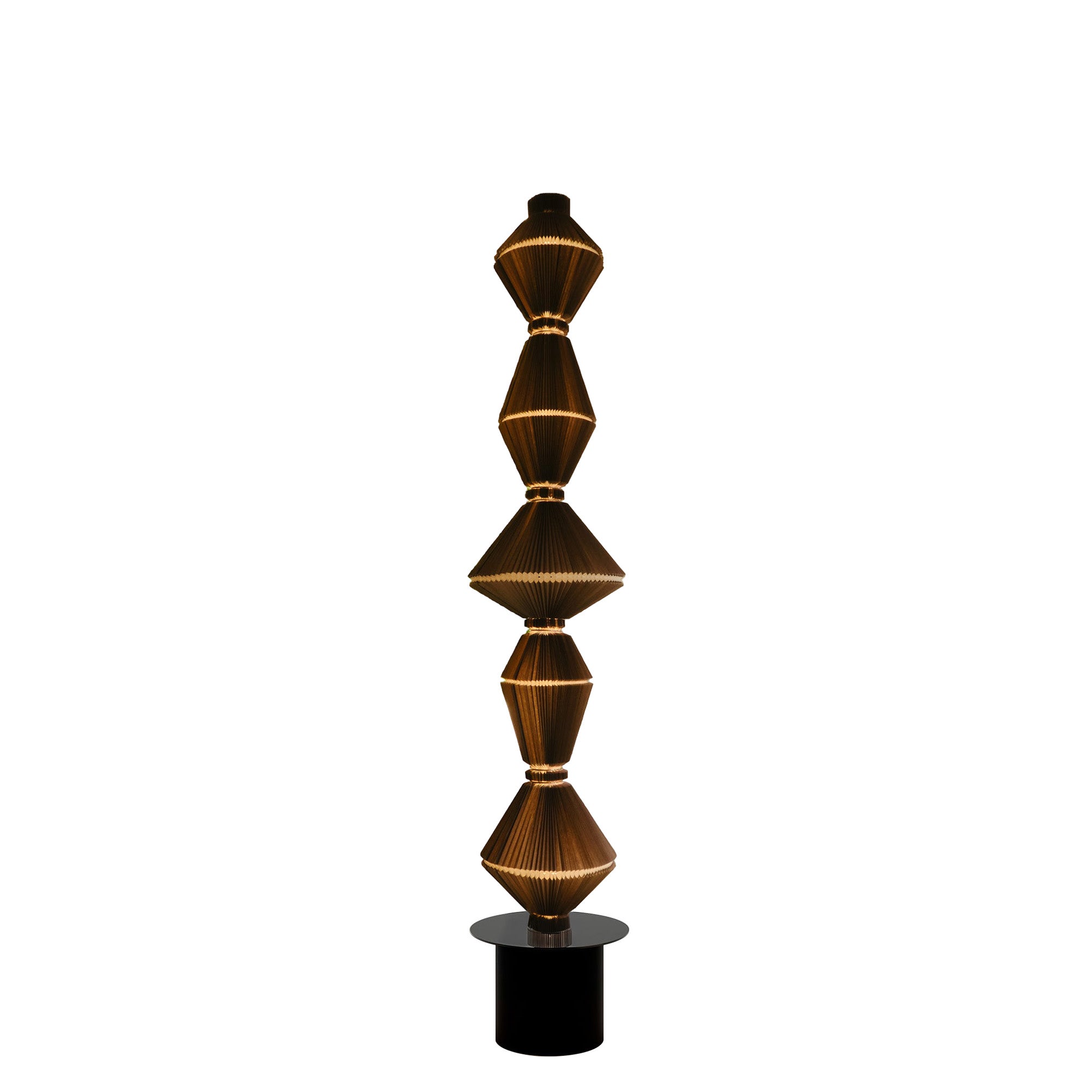 Oïphorique Floor Lamp: Movable + Low + Chocolate Brown