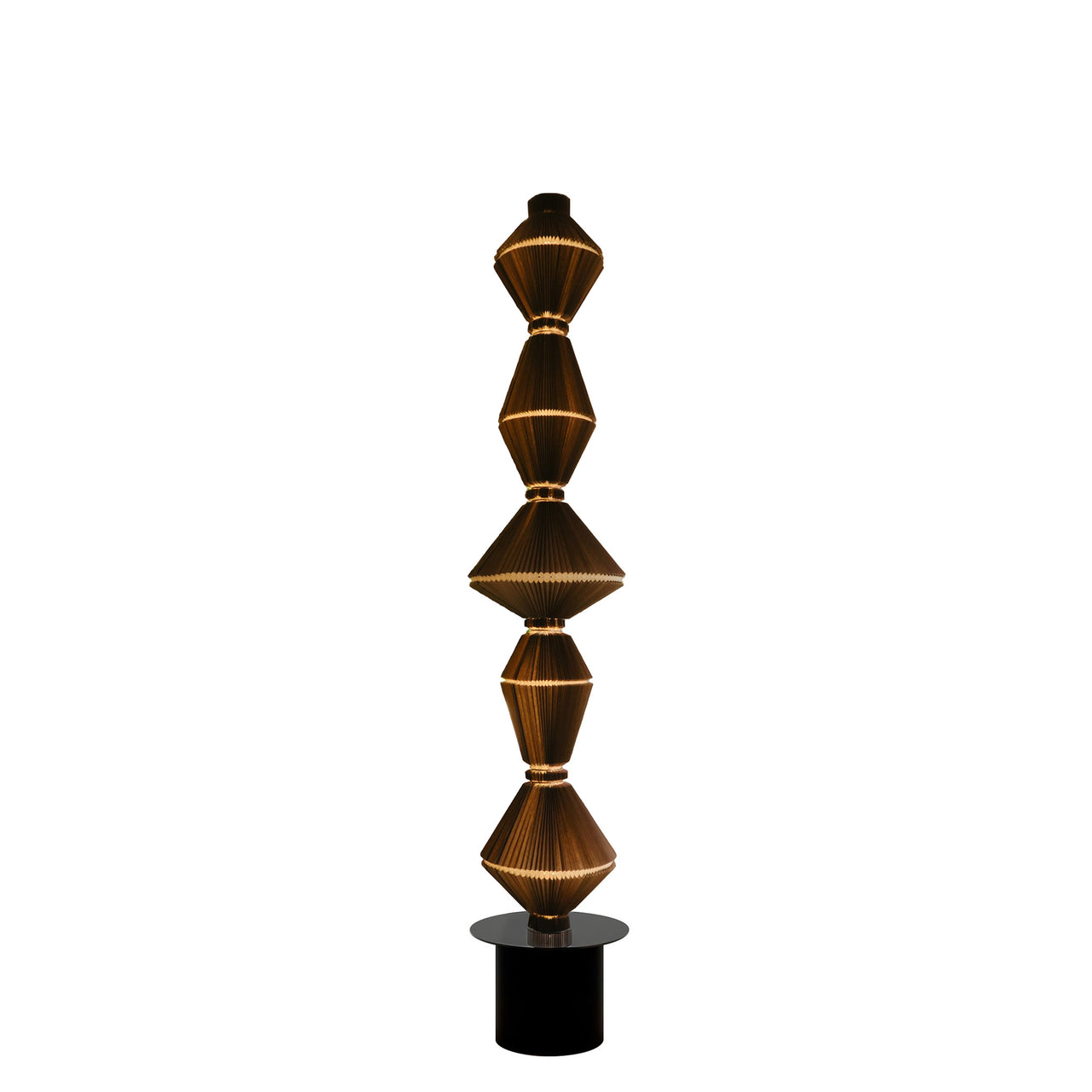 Oïphorique Floor Lamp: Movable + Low + Chocolate Brown