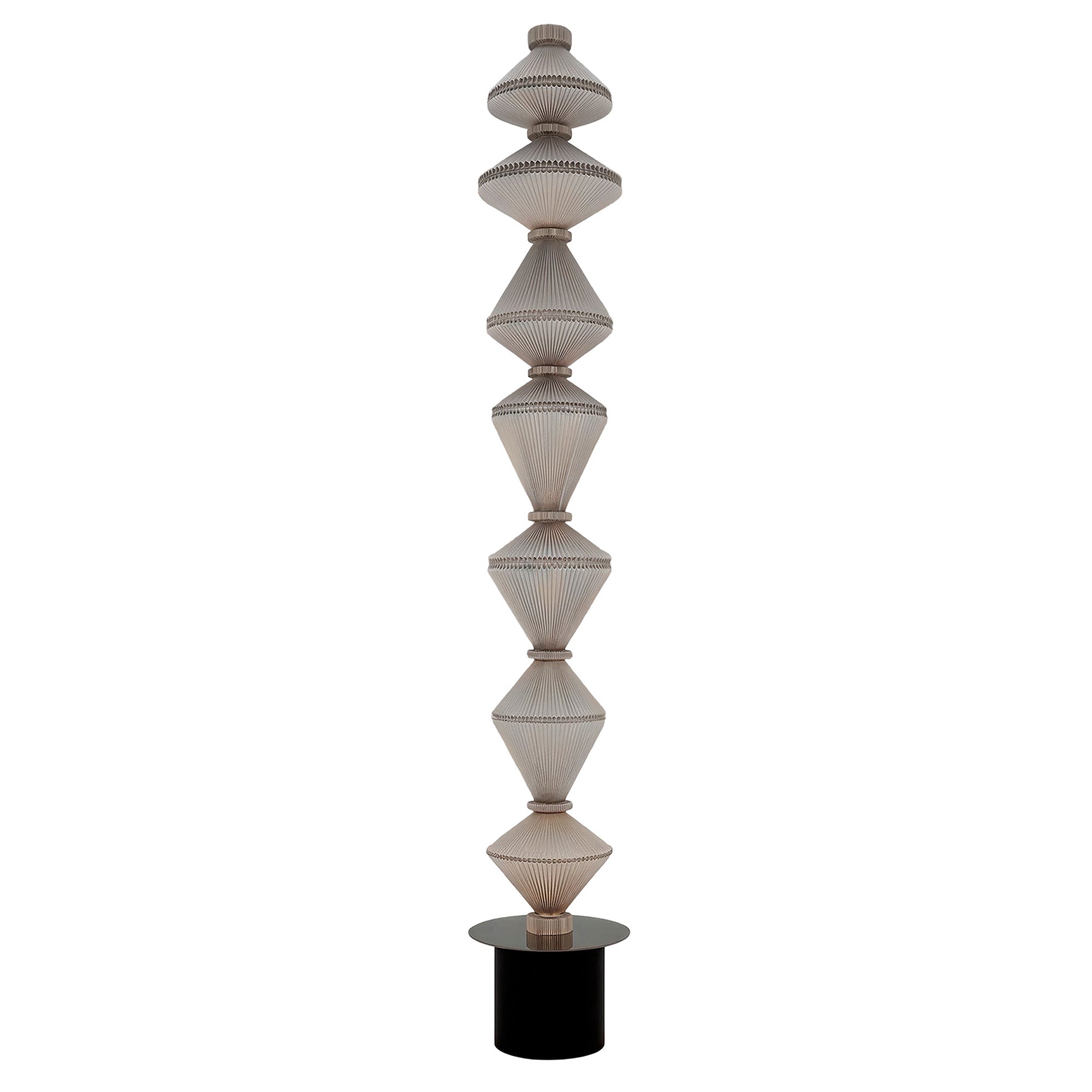 Oïphorique Floor Lamp: Movable + High + Light Grey