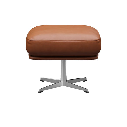 Oksen Footstool: Brushed Aluminum