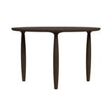 Oku Dining Table: Round + Dark Smoked Oak