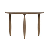 Oku Dining Table: Round + Light Smoked Oak