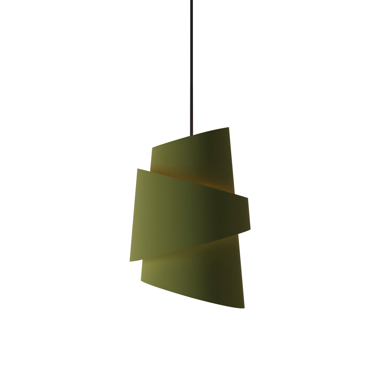 Croissant Pendant Light: Olive
