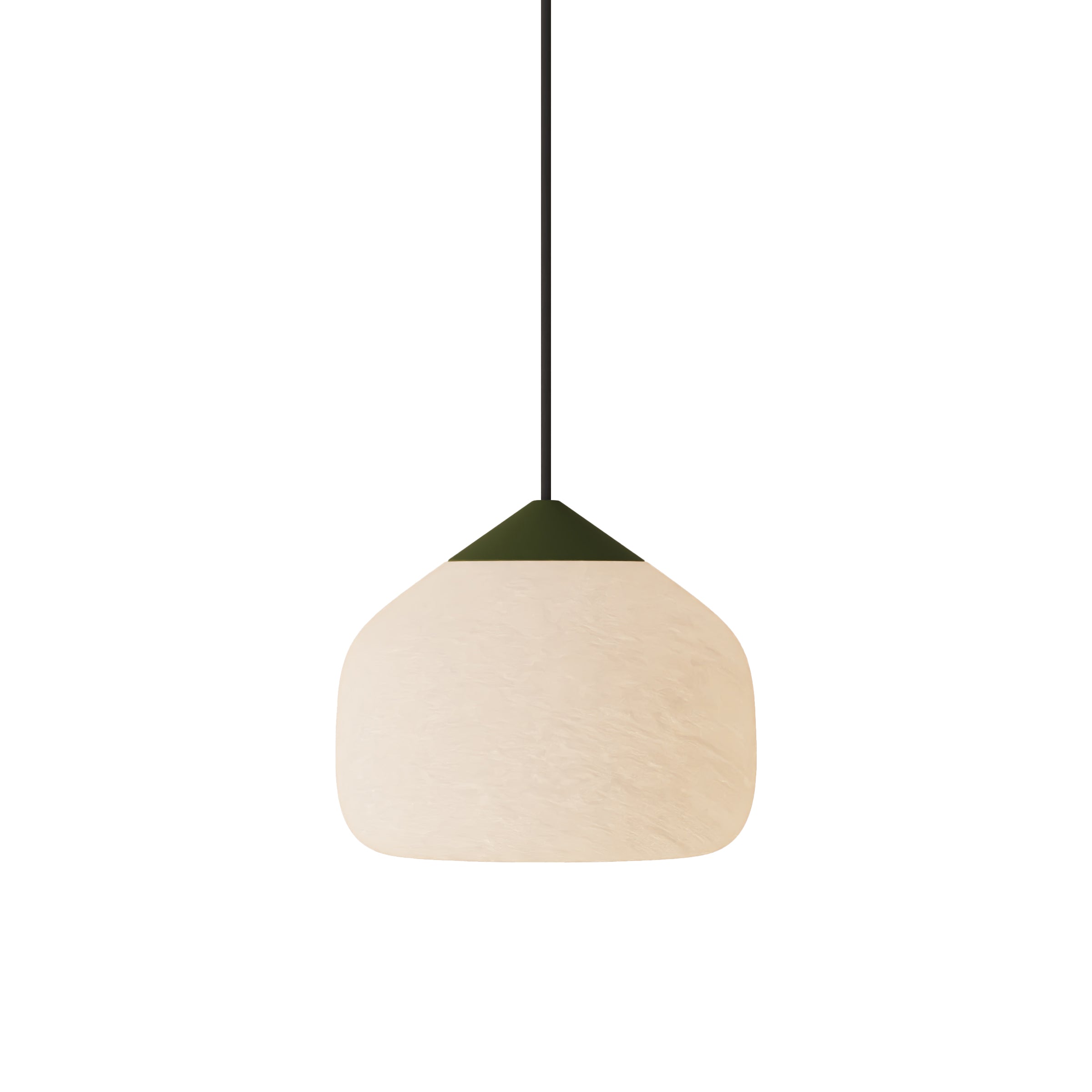 Goby Pendant Light: Large + Olive