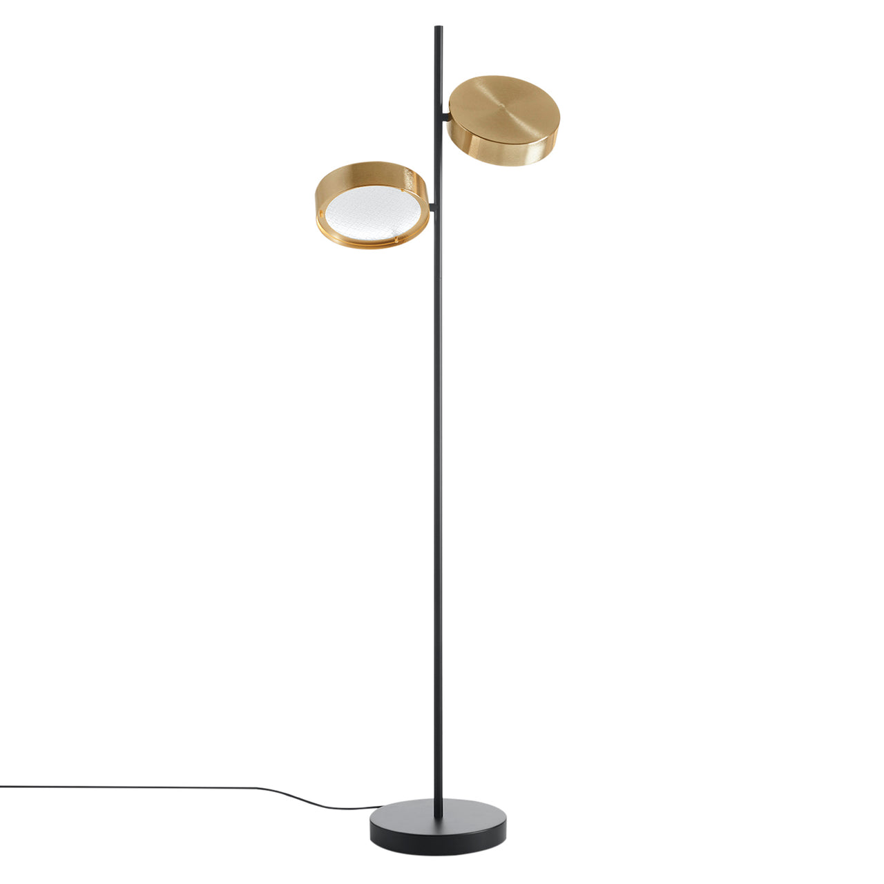 Berlin Floor Lamp: Anodized Brass