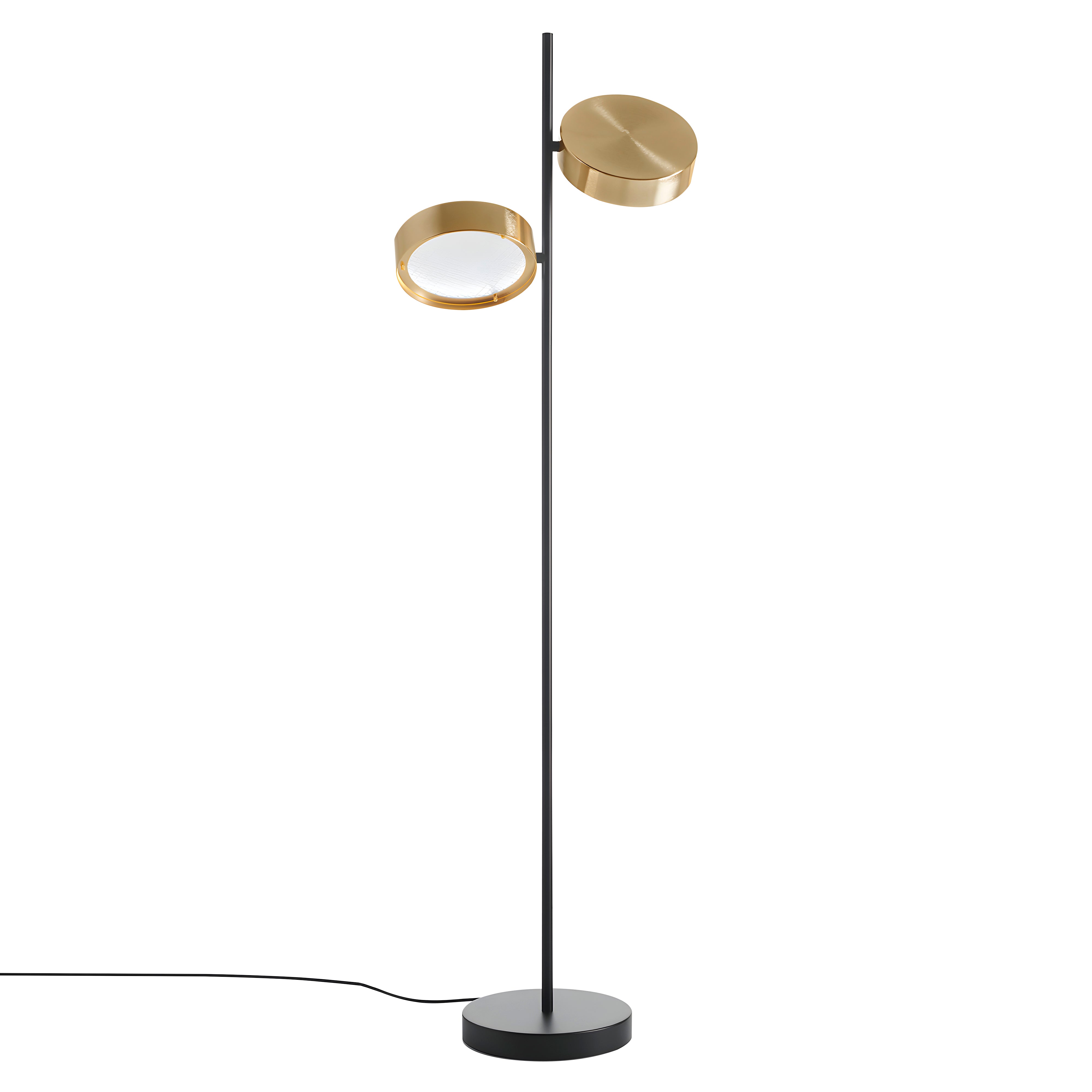 Berlin Floor Lamp: Anodized Brass