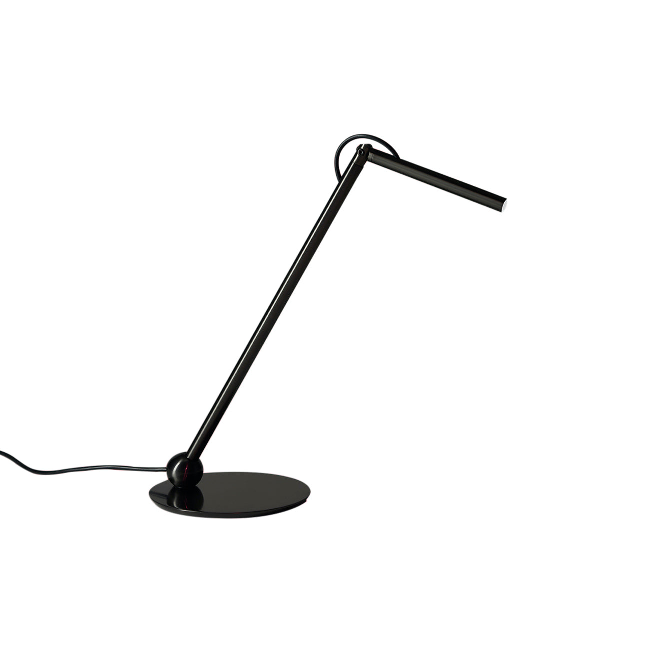 Calamaio Table Lamp: Satin Black Nickel