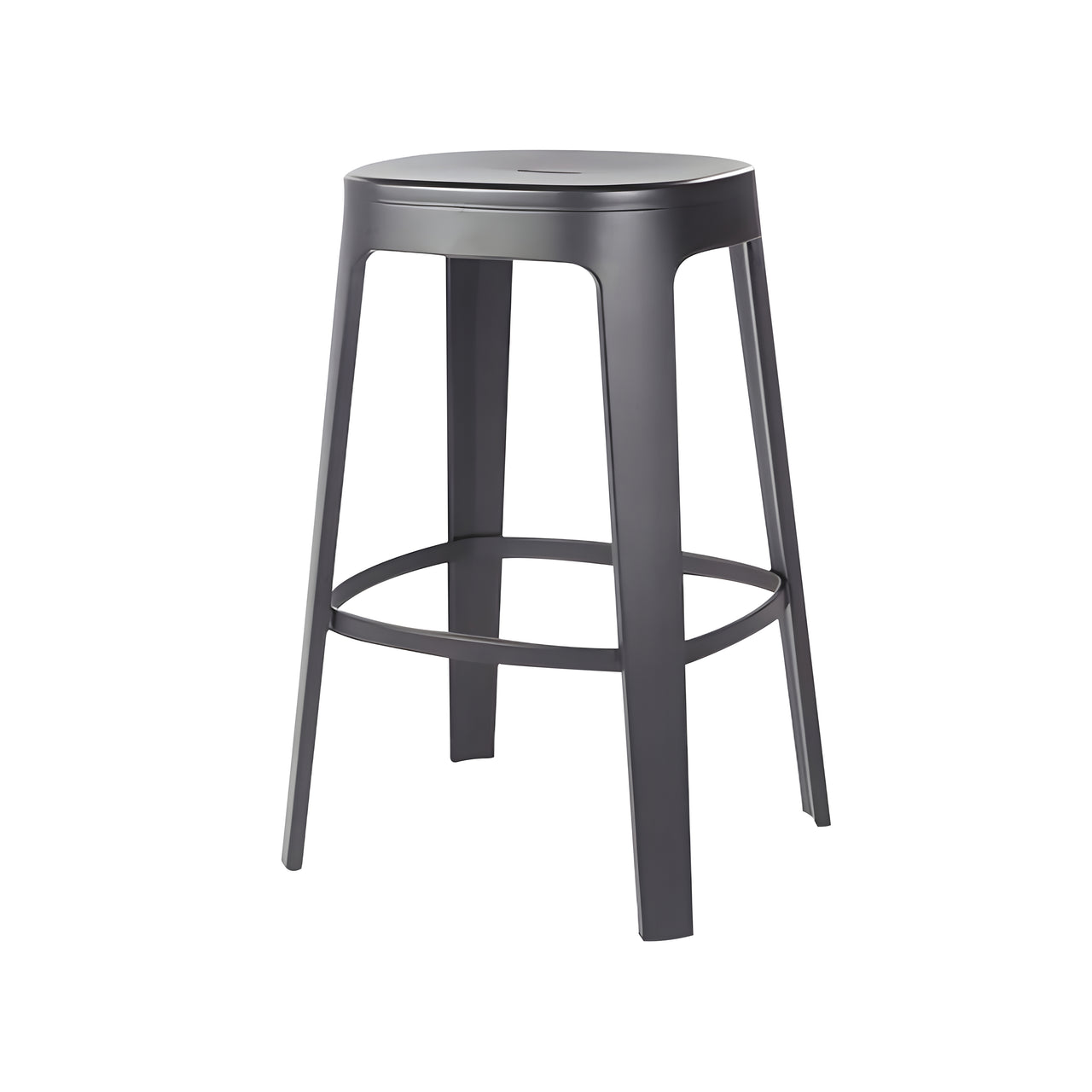Ombra Bar + Counter Stool: Stacking + Counter + Jet Black