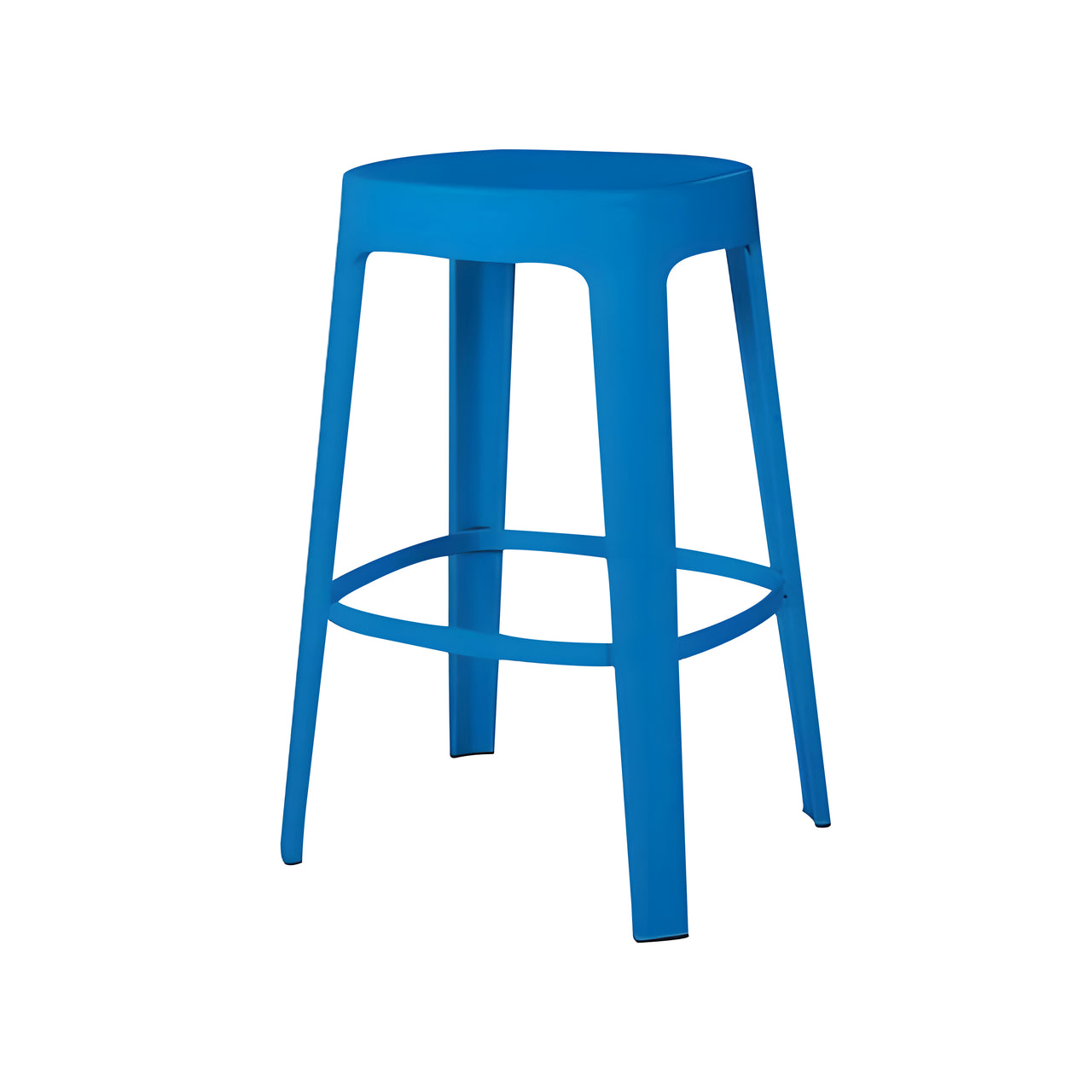 Ombra Bar + Counter Stool: Stacking + Counter + Sky Blue