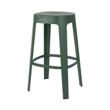 Ombra Bar + Counter Stool: Stacking + Bar + Green