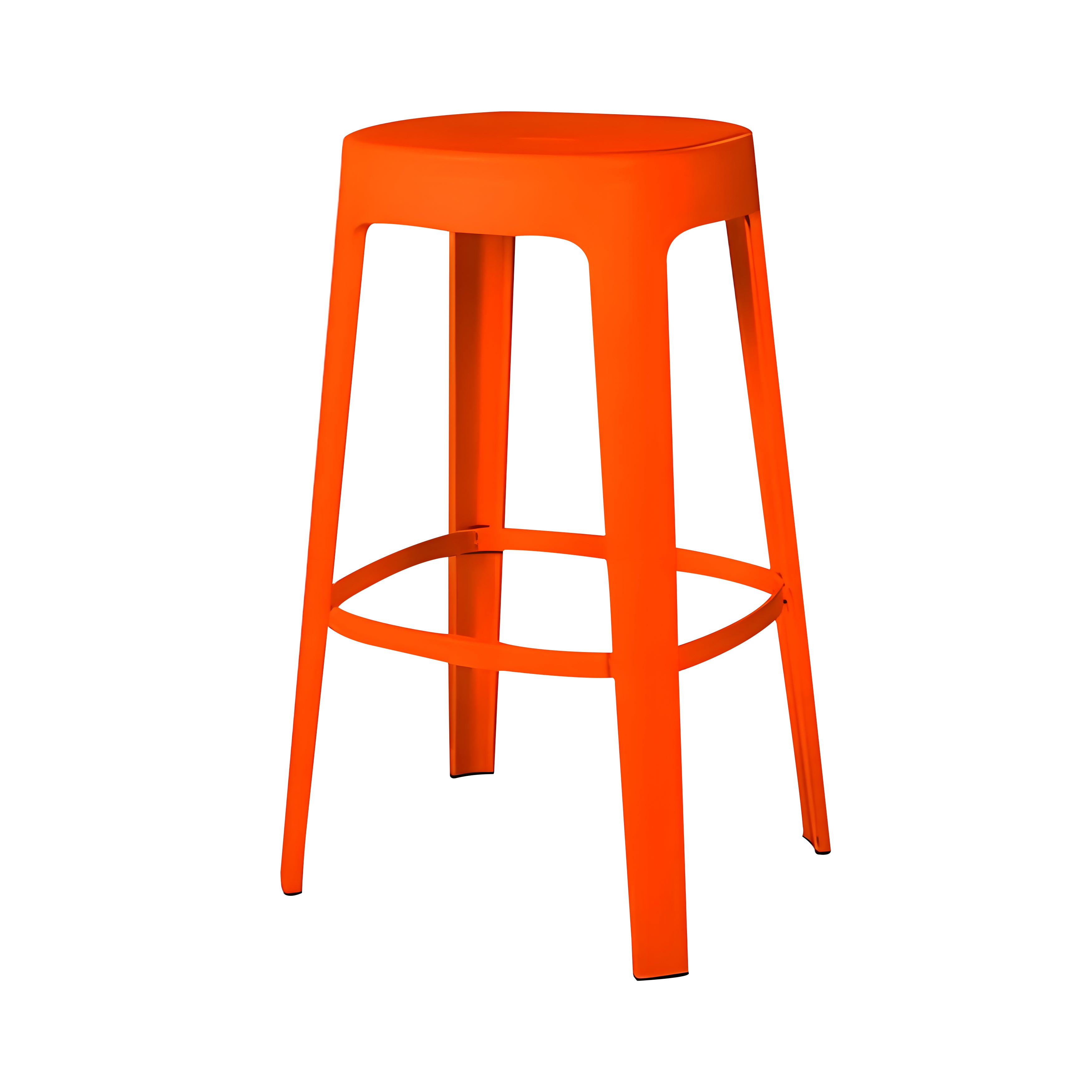 Ombra Bar + Counter Stool: Stacking + Bar + Pure Orange