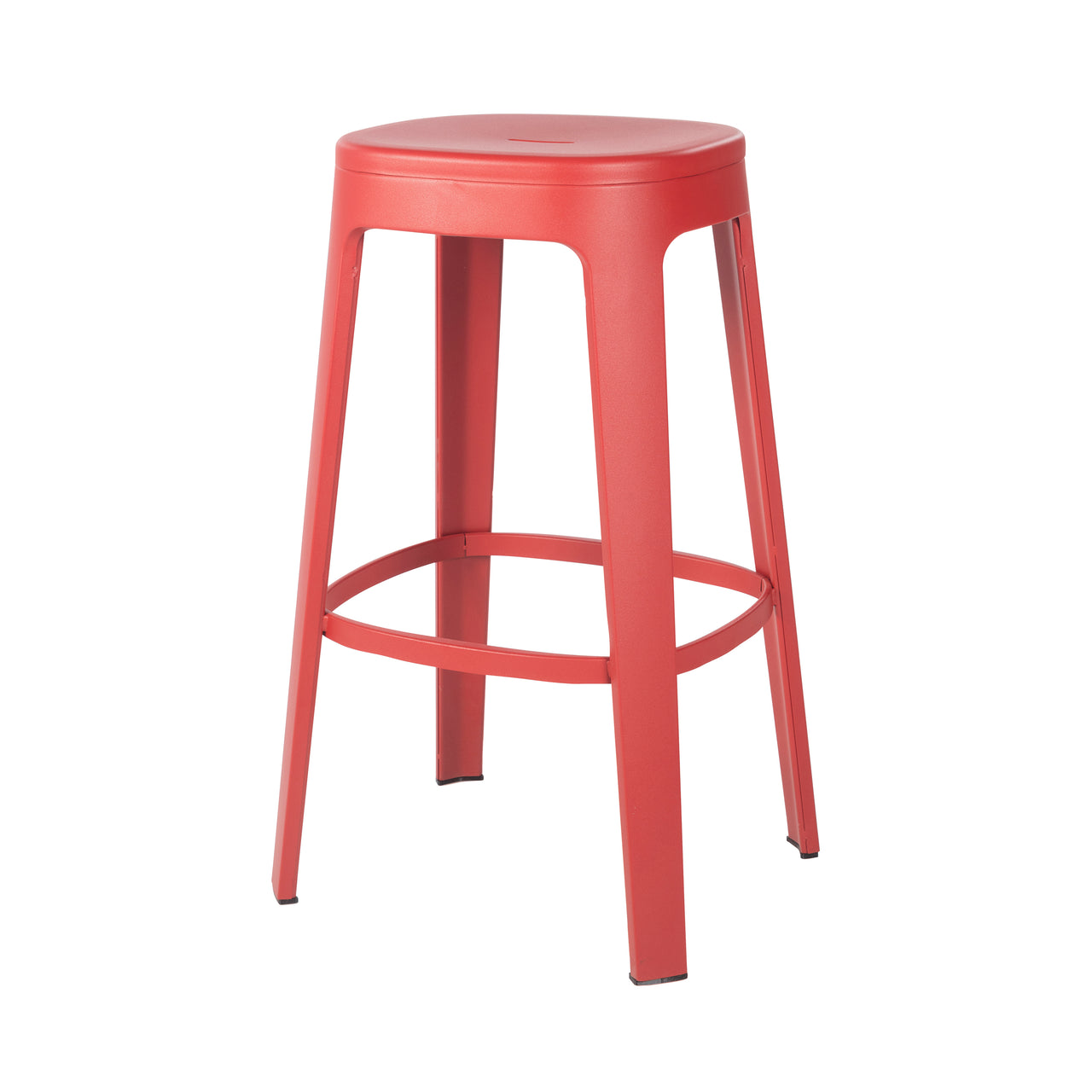 Ombra Bar + Counter Stool: Stacking + Bar + Red