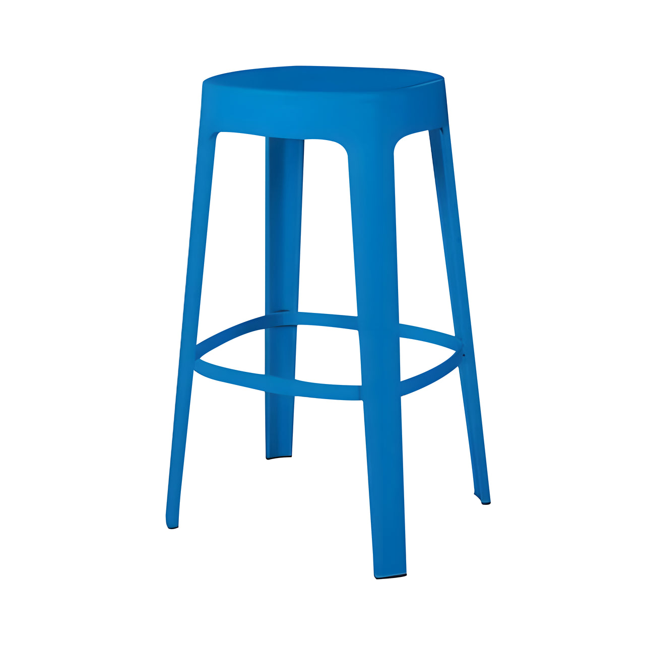 Ombra Bar + Counter Stool: Stacking + Bar + Sky Blue 