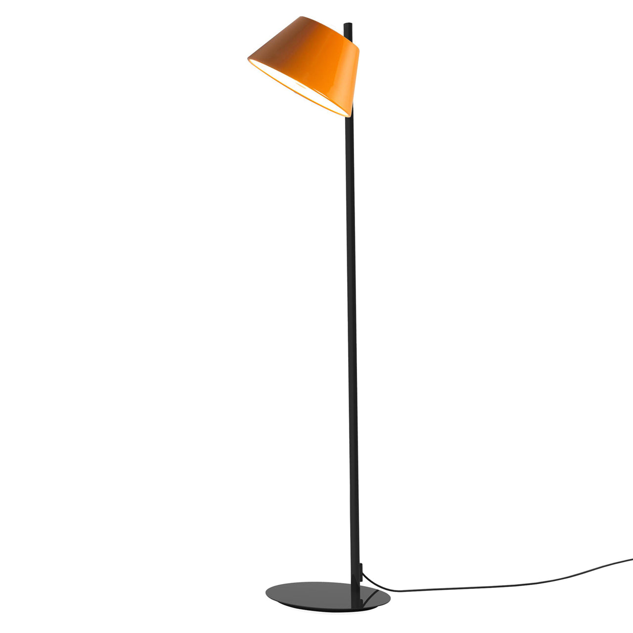 Tam Tam Floor Lamp: Single Shade + Orange