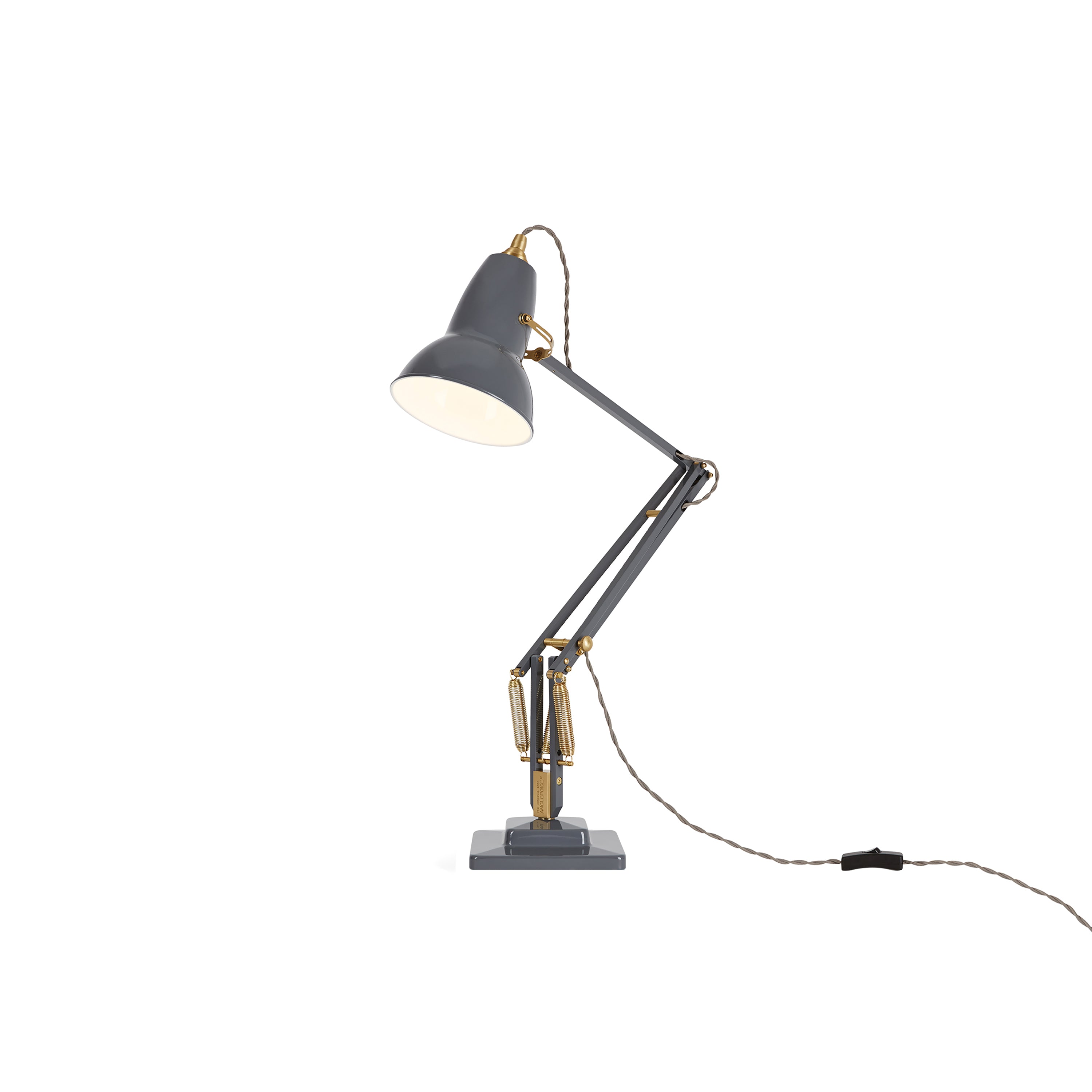Original 1227 Brass Desk Lamp: Elephant Grey