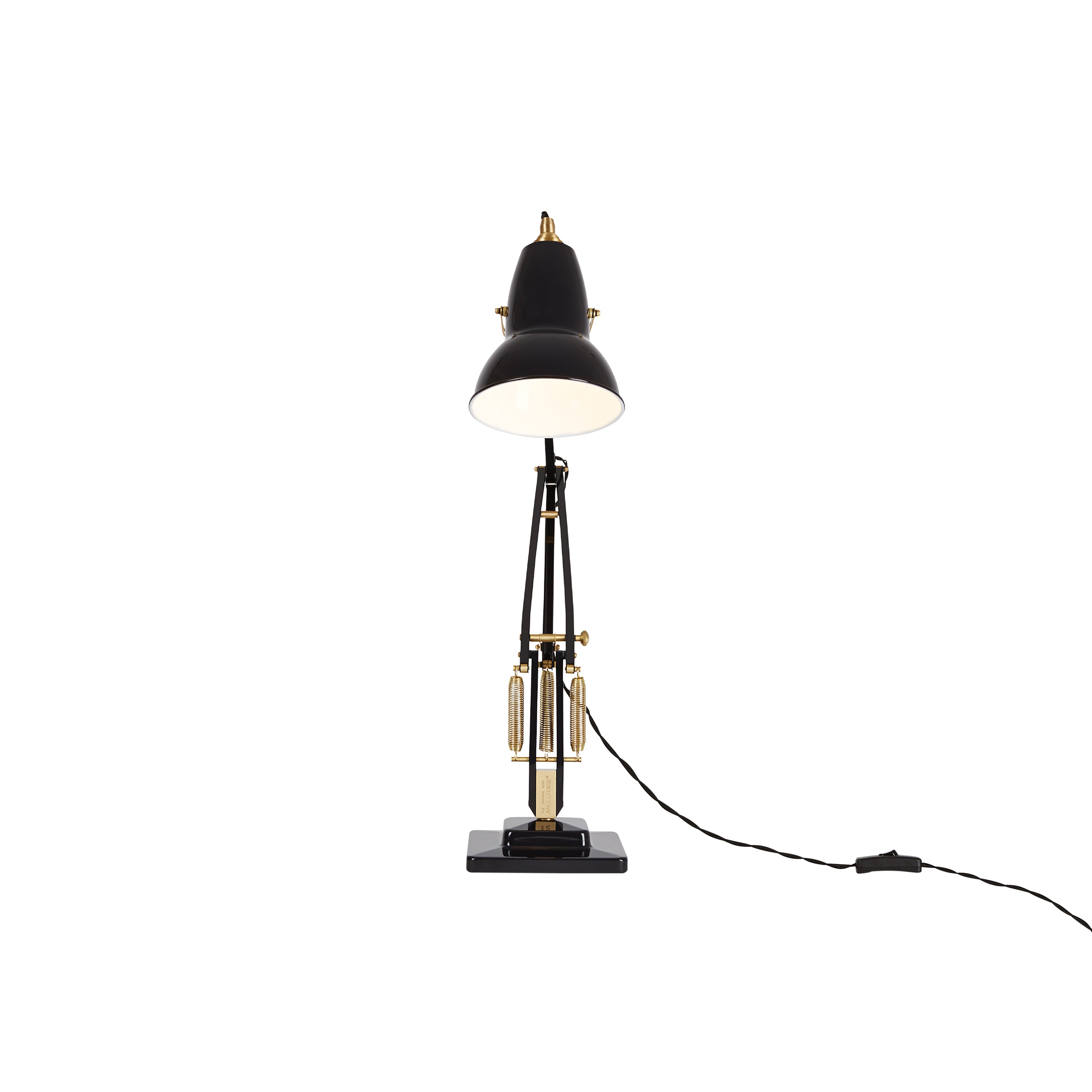 Original 1227 Brass Desk Lamp: Jet Black