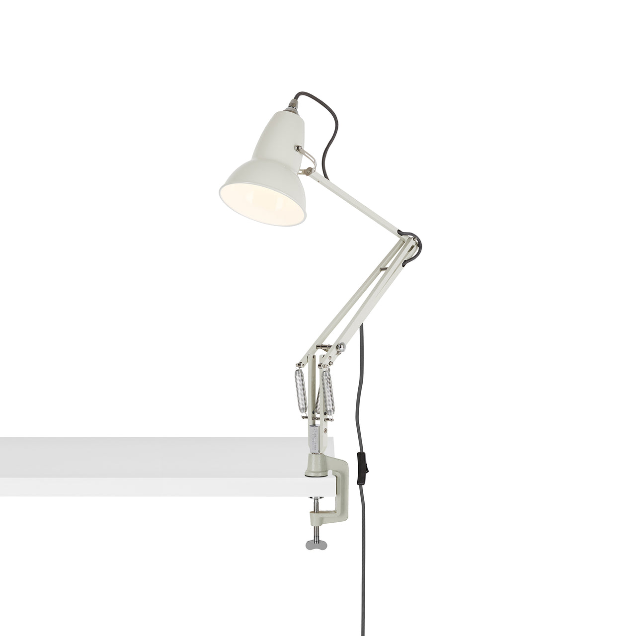 Original 1227 Desk Lamp with Clamp: Linen White