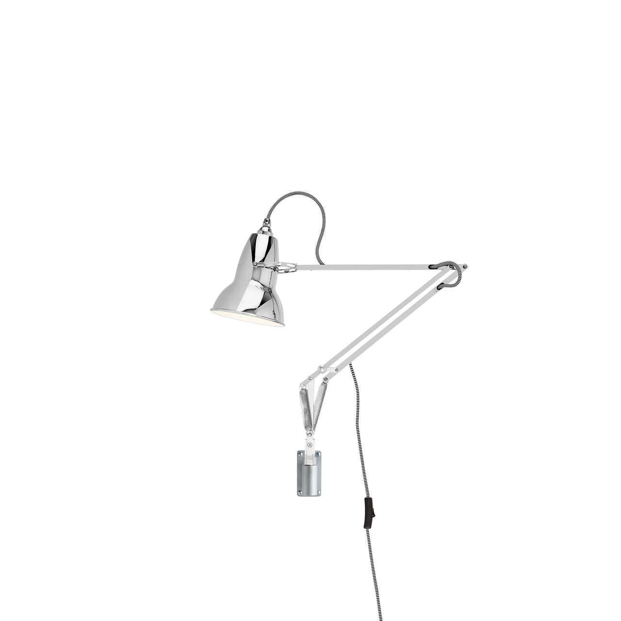 Original 1227 Wall Mounted Lamp: Bright Chrome