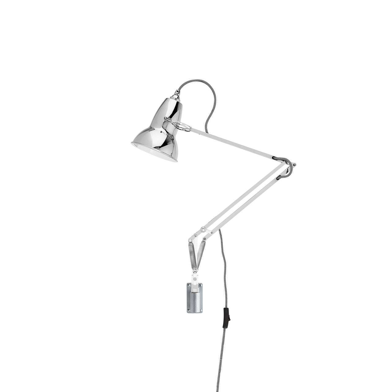 Original 1227 Wall Mounted Lamp: Bright Chrome