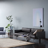 Outline Studio Sofa: Polished Aluminum