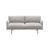 Outline Soft 2 Seater Sofa: Black
