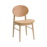 Outline Chair: Seat Upholstered + Natural Oak + Fibre Camel